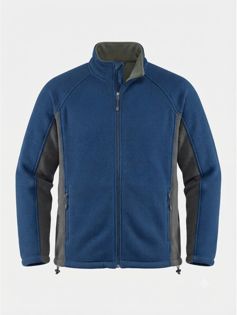 ZeroXposur Fleece lined Jacket Men’s XXL Blue/Black Heavy Knit Gorpcore Full Zip